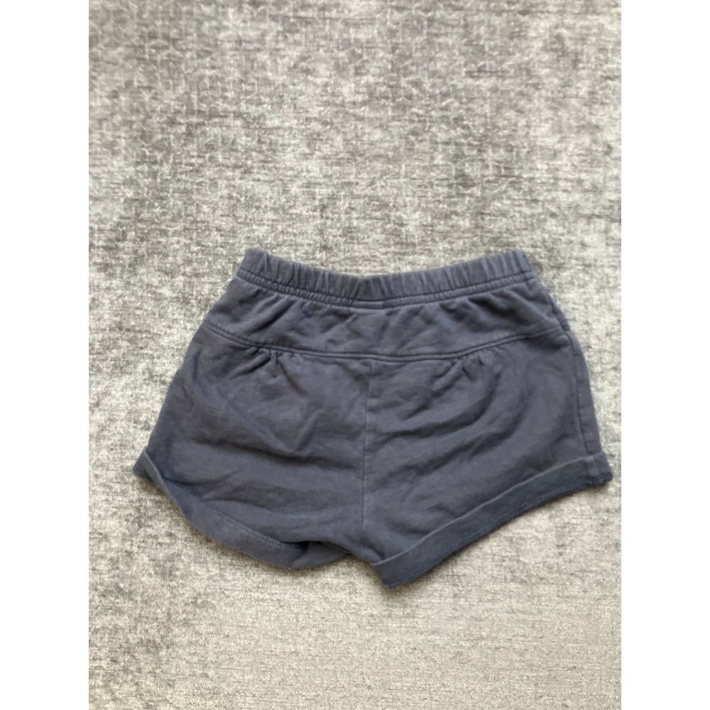 Tea Collection Sweat Shorts Baby Girls 18-14M Dark Gray Cuffed Hem Elastic Waist